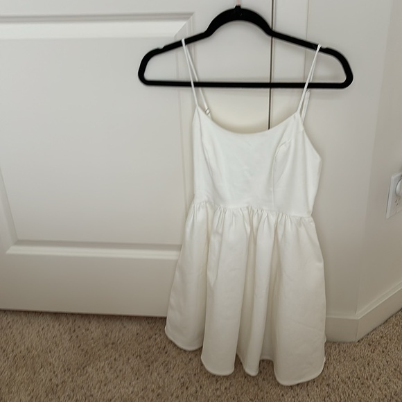 Showpo. White mini spaghetti strap dress you got nothing to prove - Picture 6 of 7